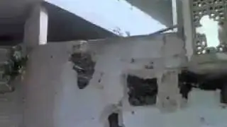 Effects of shelling left by Al-Assad's barbaric militias in Talbiseh town in Syria 30.09.2011