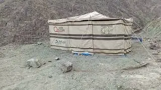 Minerals And Mining.Cooper mining camp top off the raas koh mountain district chaghi Baluchistan.