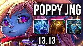 POPPY vs KARTHUS (JNG) | Rank 1 Poppy, 4/3/24, Rank 10 | TR Challenger | 13.13