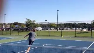 UC tennis tweener practice