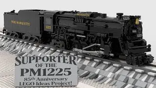 85th anniversary Lego Ideas project of the Pere Marquette 1225, the real Polar Express