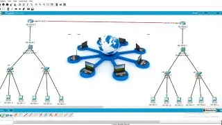 Create Computer Network With Cisco Packet Tracer || Connect Two Organizations Project