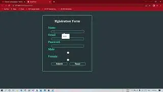 Registration Form  #html and CSS web development #shorts