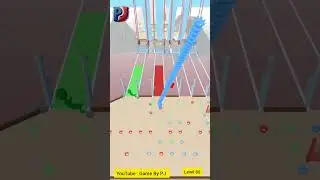 Game : bridge run io level 80 ; #bridgerace #bridgerunio #mobilegame #game #gaming #gameplay