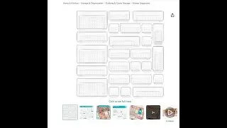 Vtopmart 25 PCS Clear Plastic Drawer Organizers Set, 4-Size Versatile Bathroom and Vanity Drawer