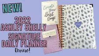 NEW! ASHLEY SHELLY PLANNER | SIGNATURE DAILY PLANNER | GREY LEOPARD | 2022
