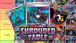 Artists Rank *EVERY* SECRET RARE card from Pokemon Shrouded Fable! (Tier List)