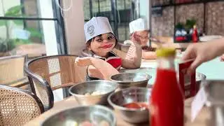 Ganesh buat pizza di Pizza Hut!!