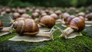 &lrm;Made a video of a snail on a mossy rock around my backyard, on my Backyard Nature Adventure