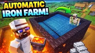 100% working infinite iron farm in Minecraft PE |tutorial| (Hindi)