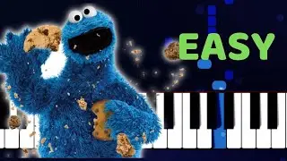C is for COOKIE - Very Easy Piano Tutorial with SHEET MUSIC