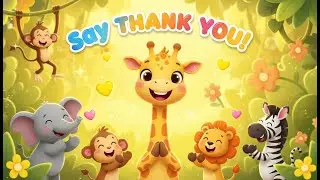The Grateful Giraffe 🦒 | Moral Story in Rhyme for Kids & Toddlers | Thankfulness Story**