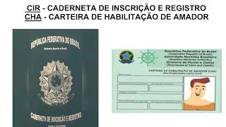 Diferen&ccedil;as entre a Caderneta de Inscri&ccedil;&atilde;o CIR e a Carteira Amadora CHA.