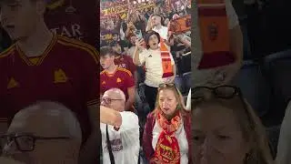 Roma Fans Set The Stadio Olimpico On Fire! #football #shorts #asroma