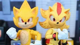 Jakks Pacific Light-Up Movie Super Sonic And Super Shadow Figure Review!