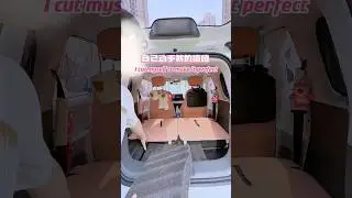 Mini EV | car camping ideas| car bed| sleep in car 小电车改造床车露营长安Lumin #carcamping #shorts #technology