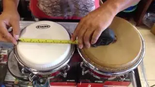 COMO SABER LA MEDIDA DE EL PARCHE BONGO O CONGA
