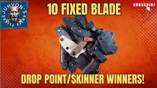 10 of my Favorite Fixed Blade Drop Points!