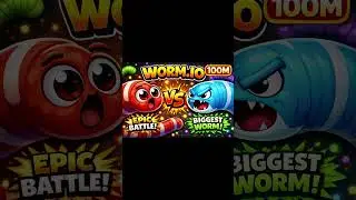 WORM.IO 😱 100M SCORE CHALLENGE | Biggest Worm Epic Battle 🐍🔥