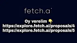 Fetch.ai icin oy verelim ve Stake.tax entegre edelim