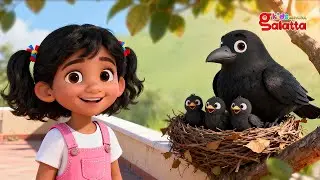 El cuervo, el cuervo est&aacute; volando - Crow Song | Spanish Nursery Rhymes for Childrens | Galatta Kids
