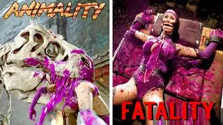 MK1 All Fatalities & Animalities on Mileena MK2 - Hidden Identity LEGENDARY