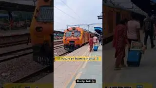 🚉 Eco-Friendly Beast Spotted! ♻️⚡ #memutrain #trainlovers #trainspotting #railway #indianrailways