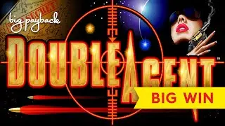 BIG WIN BONUSES! Double Agent Slot - 4 SYMBOL TRIGGER, YES!!