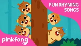 Five Little Squirrels | Fun Rhyming Songs | Count 1 to 5 | Pinkfong Songs for Children