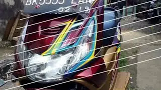 AIR BRUSH GRAFIS ON HONDA BEAT
