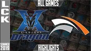 KZ vs HLE Highlights ALL GAMES | LCK Summer 2019 Week 6 Day 1 | King-Zone DragonX vs Hanwha Life