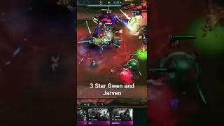 most unlikely pair 3 star Gwen and Jarven #tft #teamfighttactics #gaming #set9 #shorts #gameplay