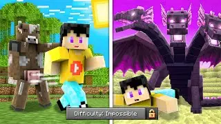 I Tried Killing a 3-Headed Ender Dragon || IMPOSSIBLE Minecraft