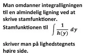 Hvordan man l&oslash;ser en differentialligning - metode ligesom en bageopskrift