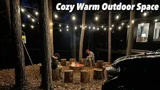 Building a Stunning Outdoor Living Space with a Beautiful Fire Pit!