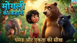 मोगली की कहानी | घमंड और एकता की सीख | Kids Moral Story Hindi | Mowgli and Jungle Fire | 