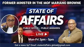 FORMER MINISTER IN THE MINISTRY OF FINANCE  - MARIANO BROWNE -MAKE THE CL FINANCIAL ACCOUNTS PUBLIC