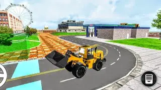 Remove stone from the road through jcb construction working time 