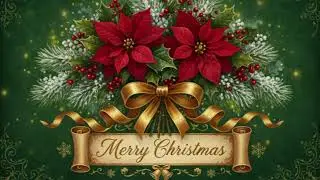 Victorian Poinsettia | Classic Christmas Art | TV ART GALLERY