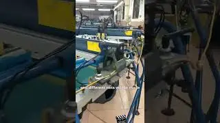 factory screen printing  process- Good machine make work easy #custom #handmade #screeprint #factory