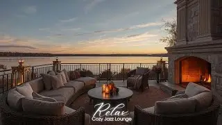 Cozy Jazz Lounge LIVE 24/7 🌙🔥 | Smooth Jazz & Crackling Fire for Relaxing Evenings