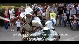 St George's Day at The Three Crowns. Stone, Staffordshire