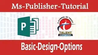 MAKING BROCHURE USING MS PUBLISHER 2019