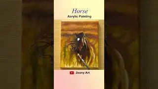 Horse Acrylic Painting #shorts