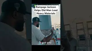 Rampage Helps Old Man Load Heavy Materials (Watch until the end)