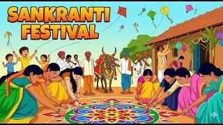 Sankranti festival village ai cinematic video 