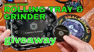Green Karat Rolling Tray & Grinder GIVEAWAY