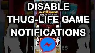 How to remove thug life from facebook messenger | Remove thuglife notifications