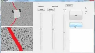 Robot Simulation: webcam line tracer / Робот езда по линии с камерой