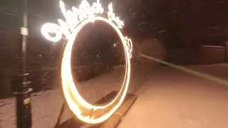 Night Snow FPV ❄️ | Flylens75 + DJI O4 Lite — Flying Through a Heavy Snowfall